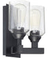 Chicago 2-Light Wall Sconce Flat Black