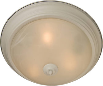 16"w Maxim 3-Light Flush Mount Textured White