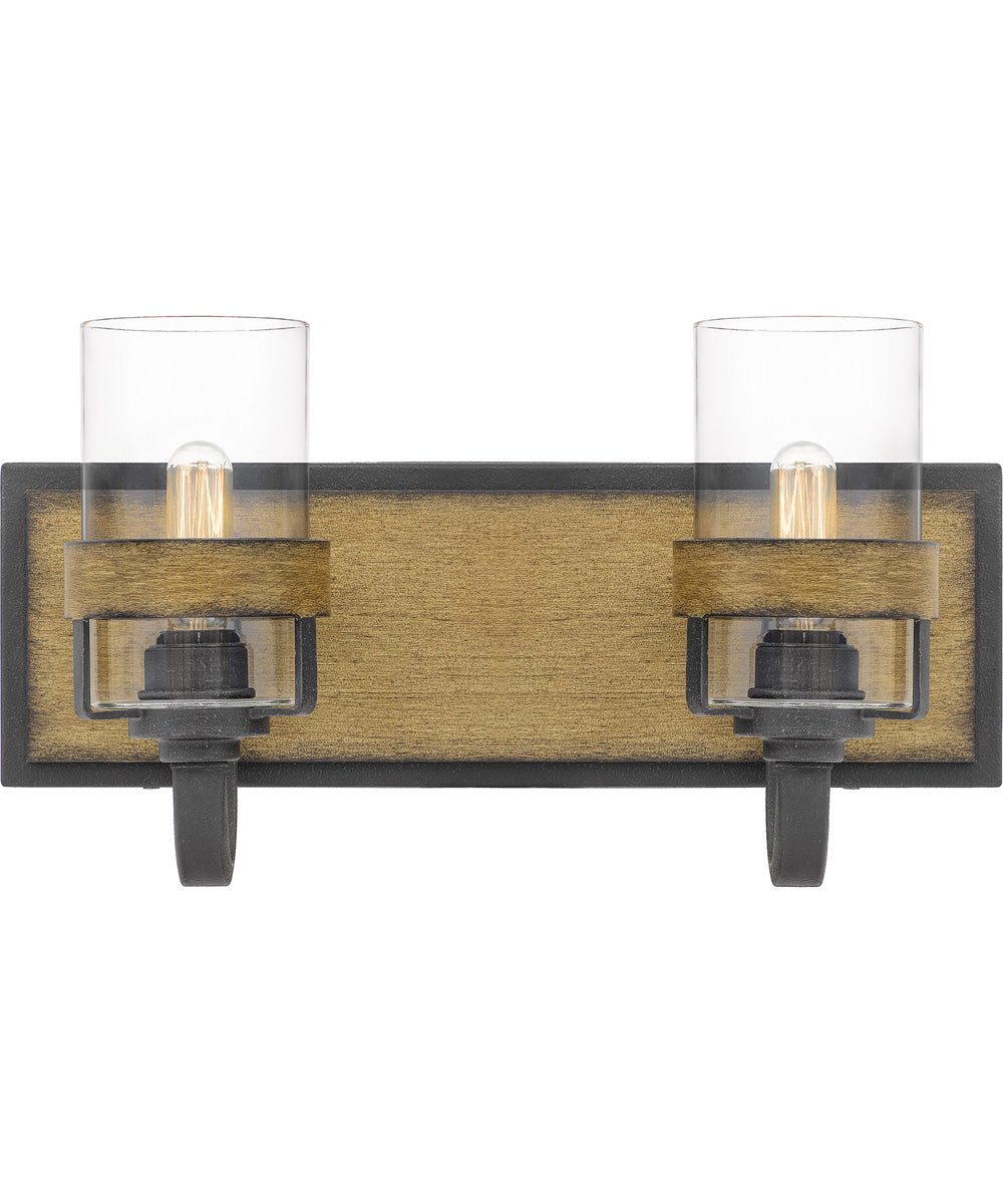 Finch Medium 2-light Bath Light Aged Walnut