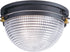 12"W Portside 1-Light Flush Mount Oil Rubbed Bronze / Antique Brass