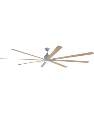 Fleming 100" 1-Light LED Ceiling Fan (Blades Included) Aged Galvanized