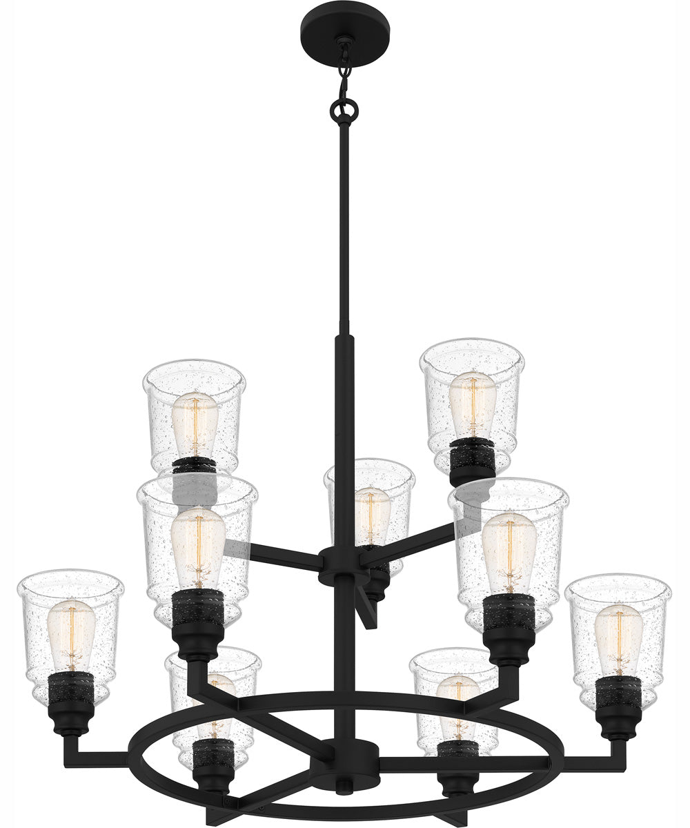 McIntire 9-light Chandelier Matte Black