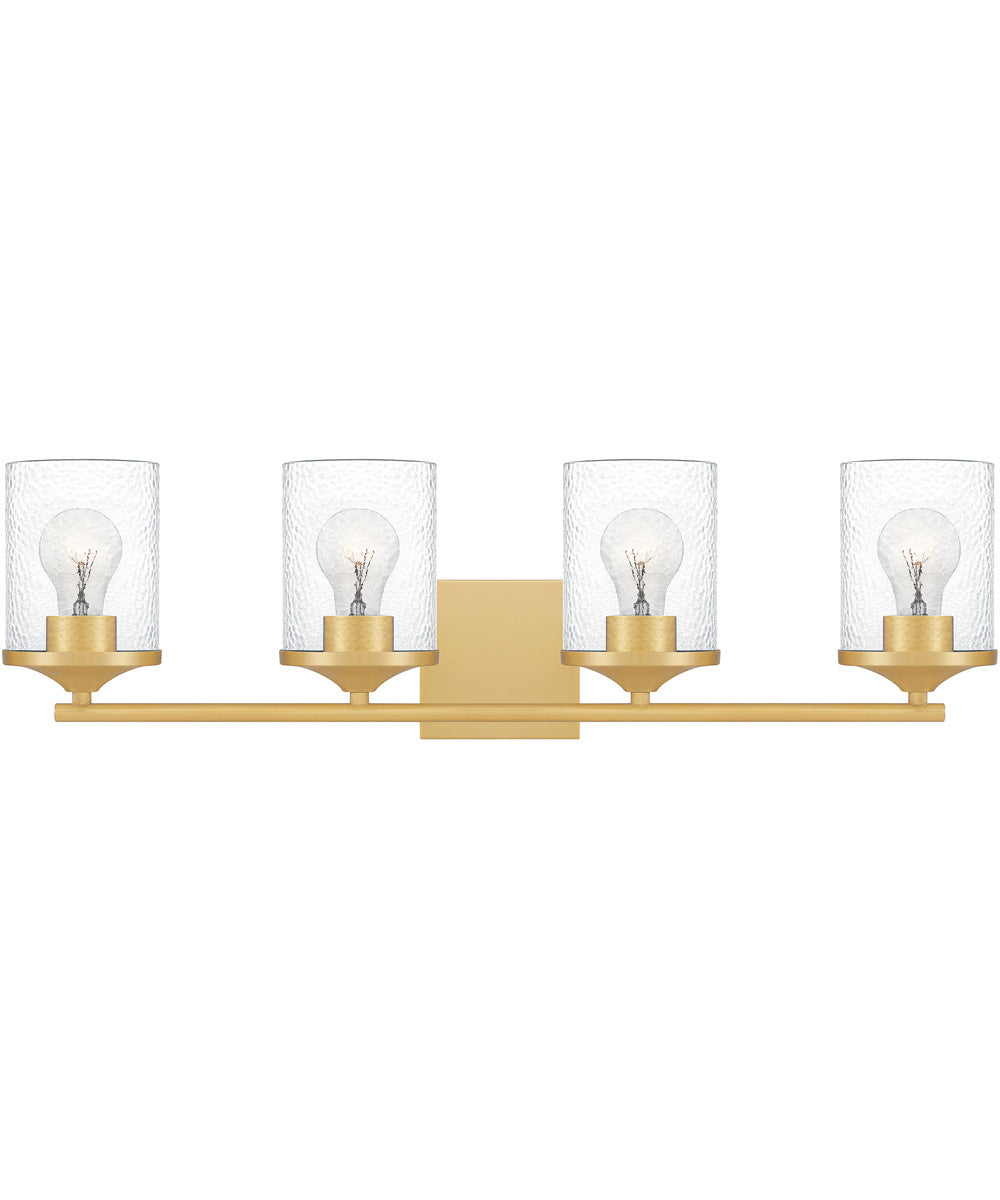 Abner Extra Large 4-light Bath Light Aged Brass