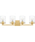 Abner Extra Large 4-light Bath Light Aged Brass