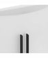 Modern Glass Sconce 2-Light Wall Sconce Matte Black