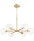 Rovi 6-light Chandelier Aged Brass