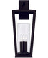 Elliott 3-Light Outdoor Wall-Lantern Rain or Shine - Black