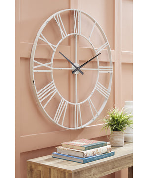 Paquita Wall Clock Antique White