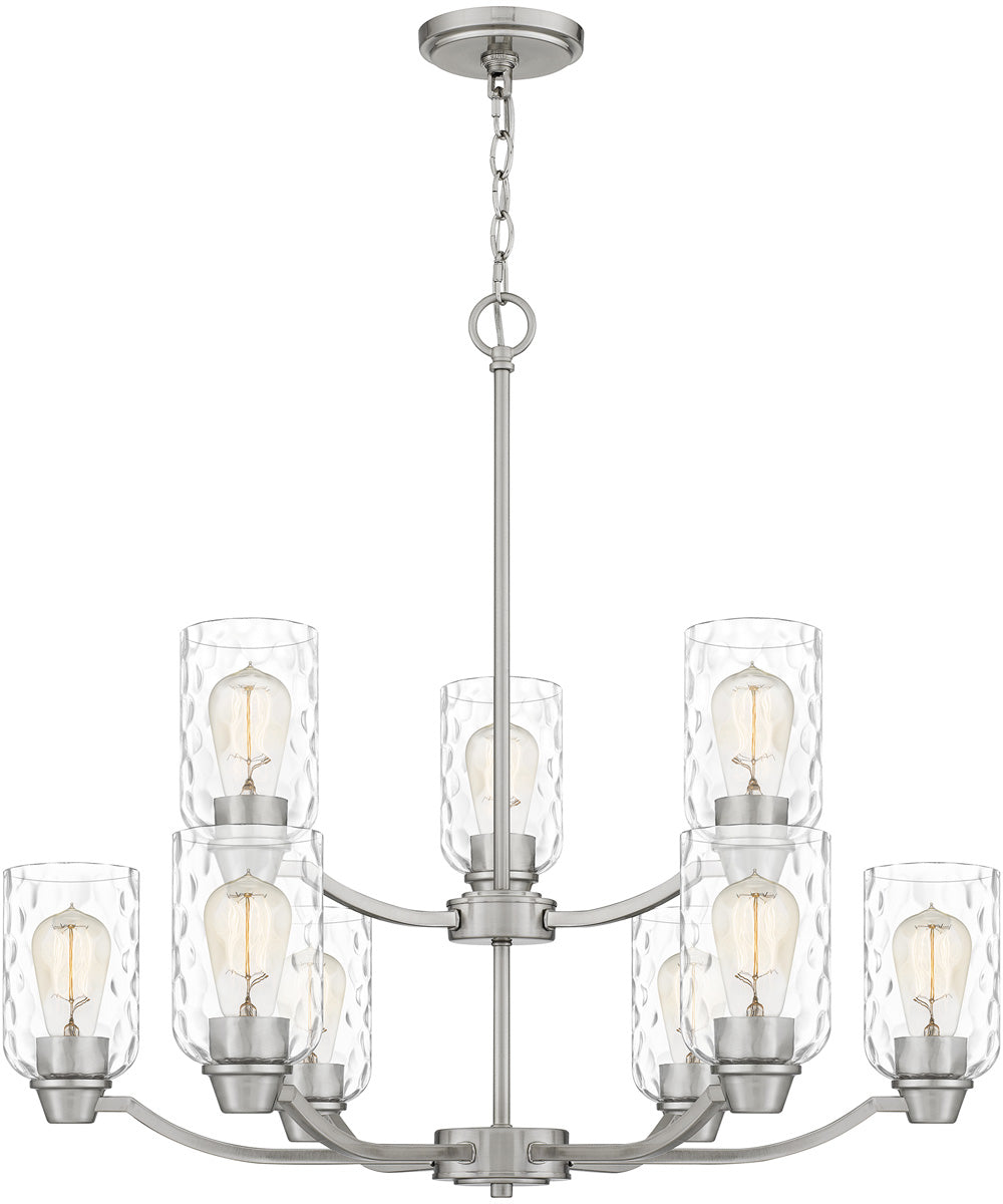 Acacia 9-light Chandelier Brushed Nickel
