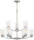 Acacia 9-light Chandelier Brushed Nickel