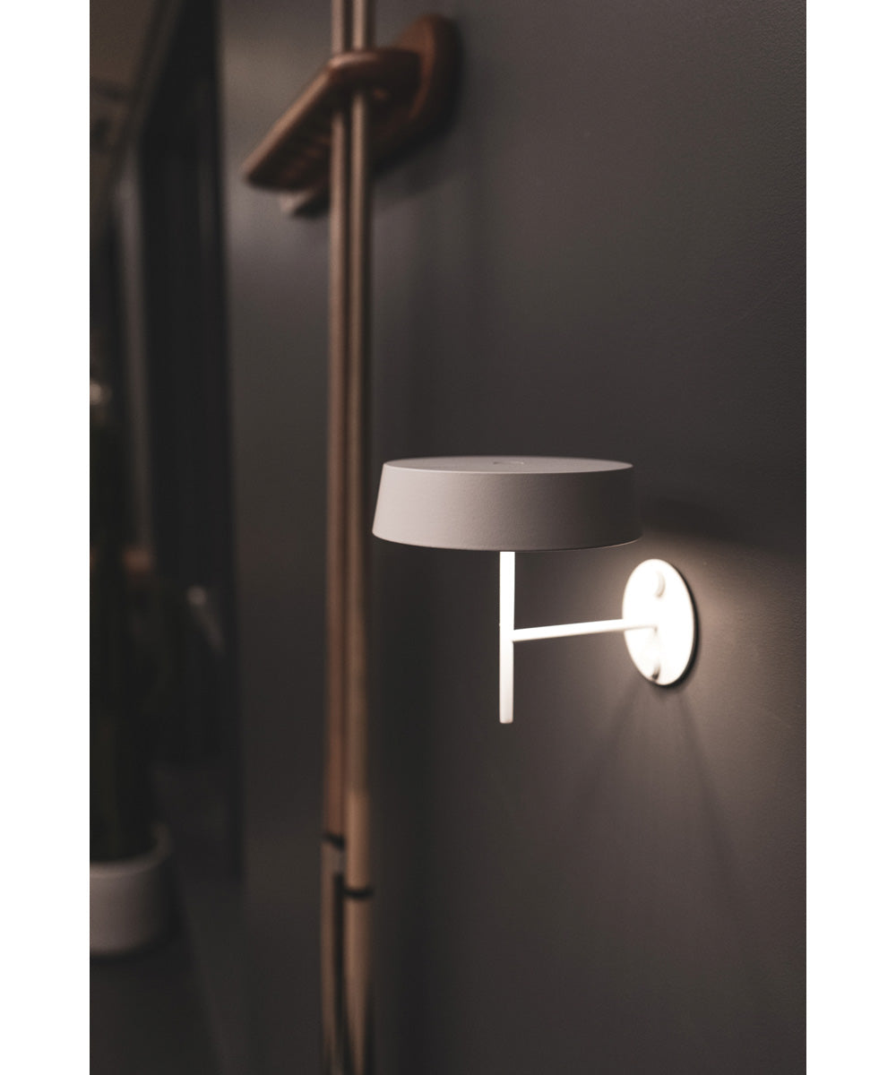 Alessandro Volta LED Portable Battery Wall Sconce White