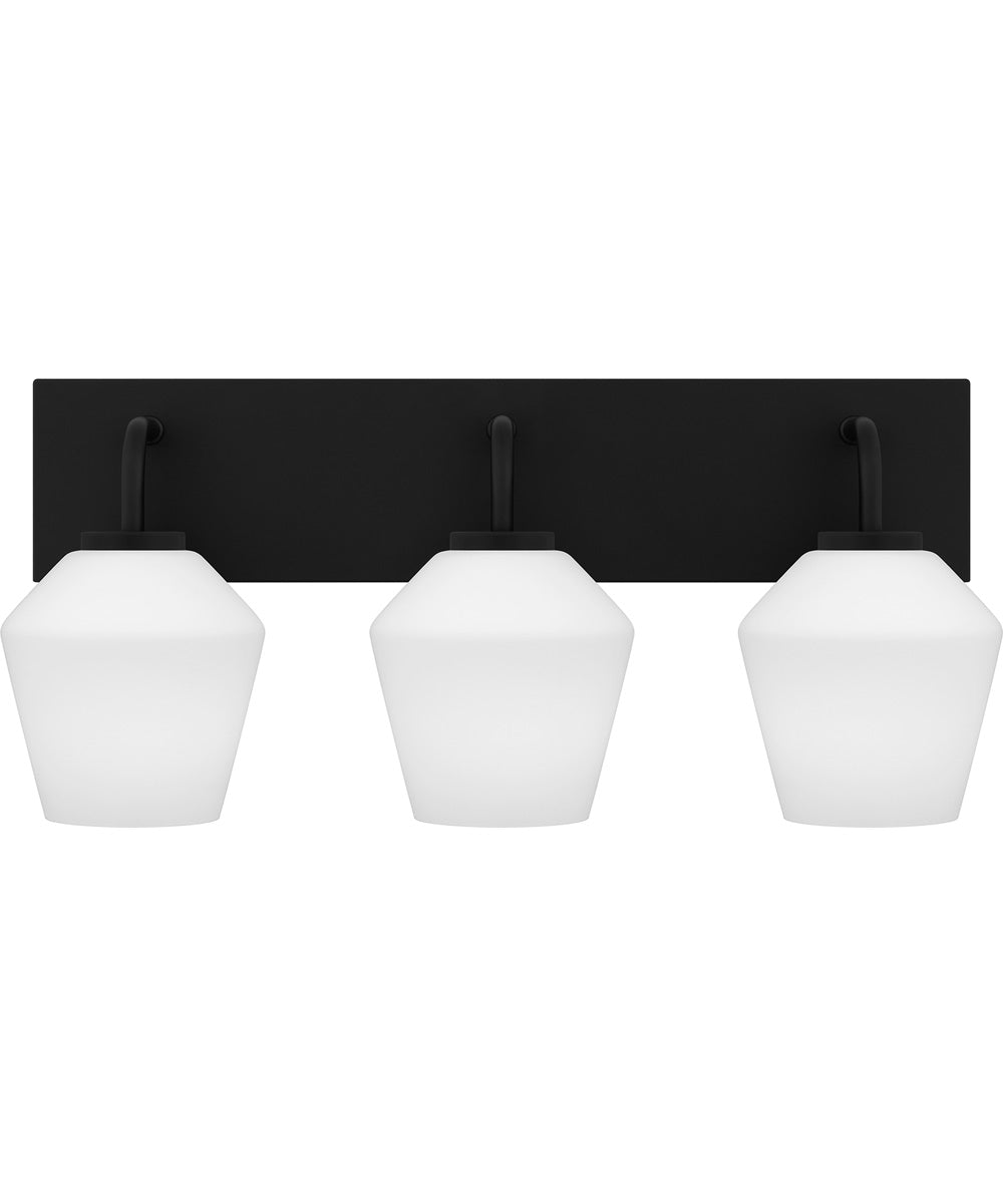 Nielson Large 3-light Bath Light Matte Black