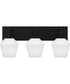 Nielson Large 3-light Bath Light Matte Black