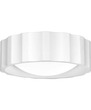 Quoizel Flush Mount Medium 2-light Flush Mount Textured White