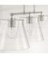 Baker 3-Light Island Brushed Nickel