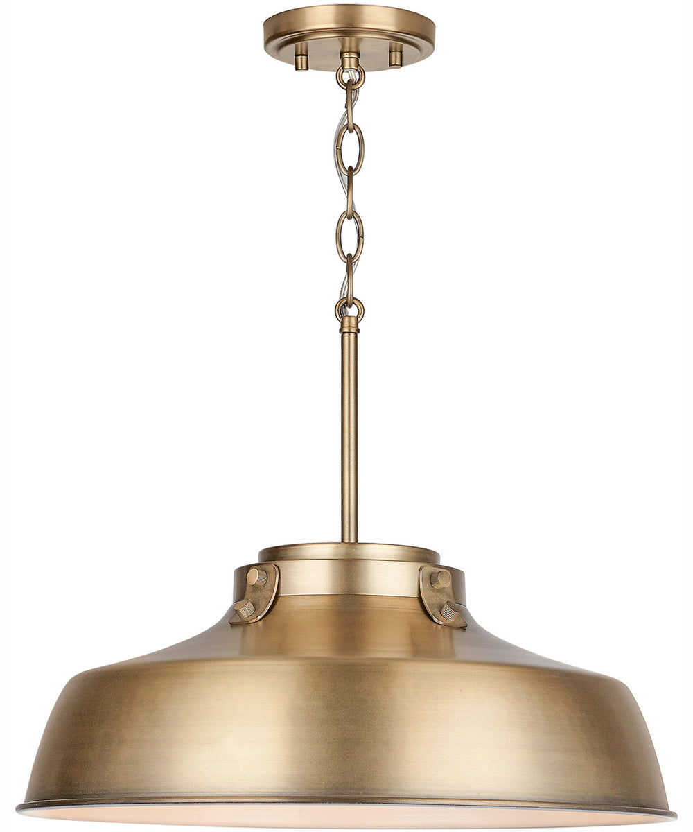 Oakwood 1-Light Pendant Aged Brass