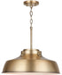 Oakwood 1-Light Pendant Aged Brass