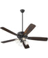 52" Ovation 4-light LED Ceiling Fan Matte Black