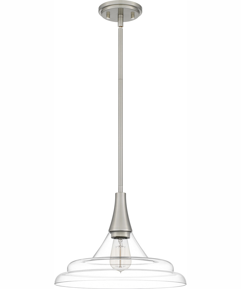 Quoizel Pendant 1-light Pendant Brushed Nickel
