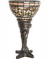 15" High Tiffany Turning Leaf Mini Lamp