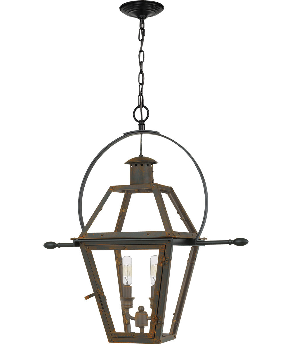 Rue De Royal 2-light Pendant Industrial Bronze