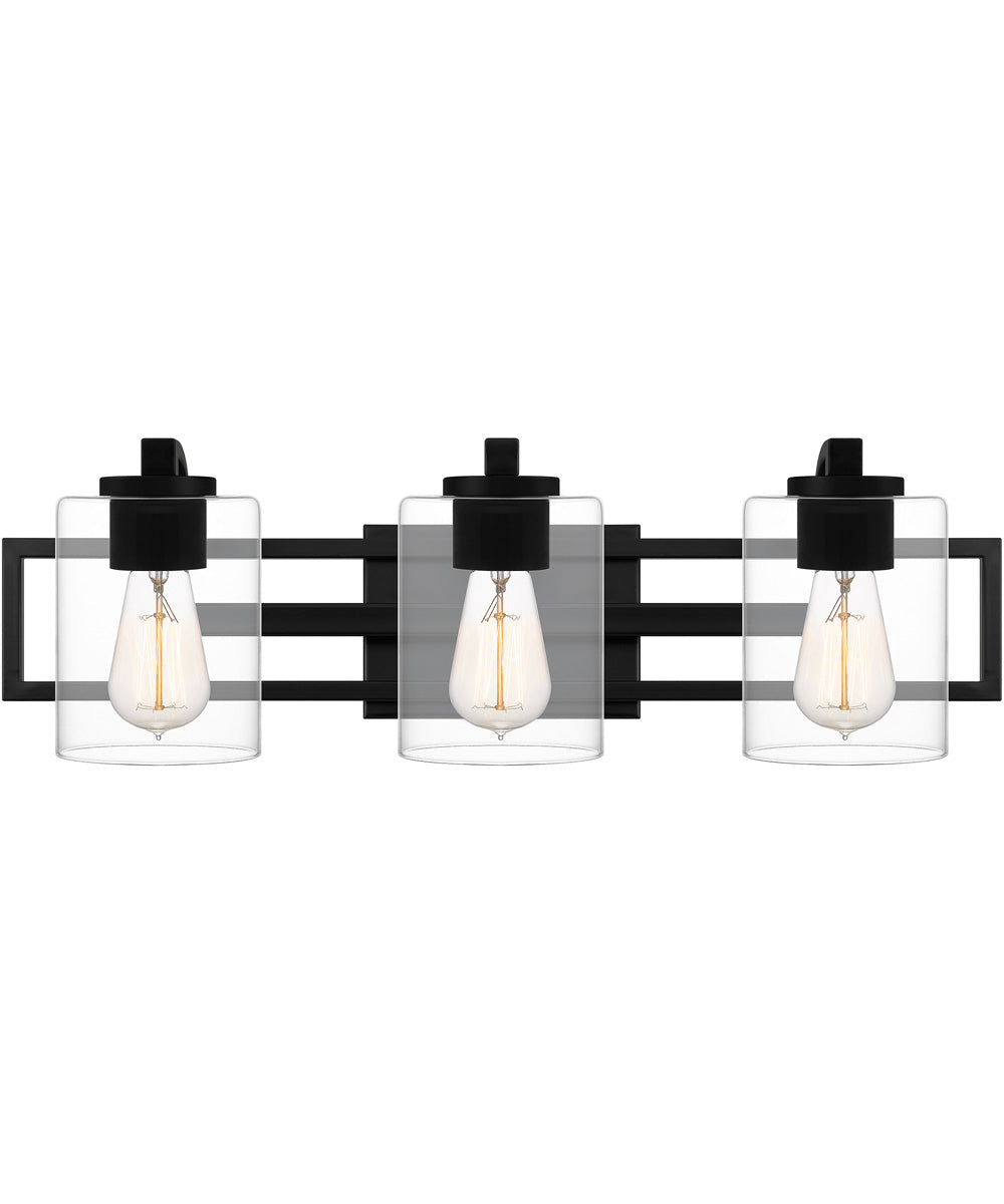 Lansdowne Large 3-light Bath Light Matte Black