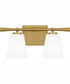 Brindley Medium 2-light Bath Light Aged Brass