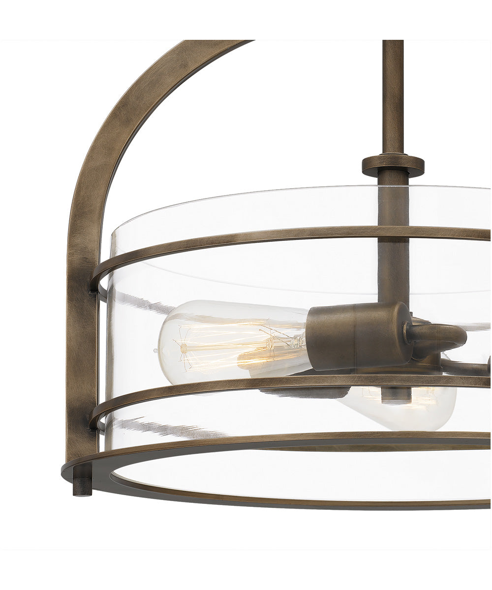 Toscana 3-light Semi Flush Mount Statuary Bronze