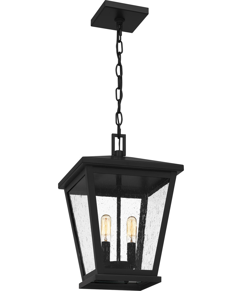 Joffrey Large 2-light Outdoor Pendant Light Matte Black