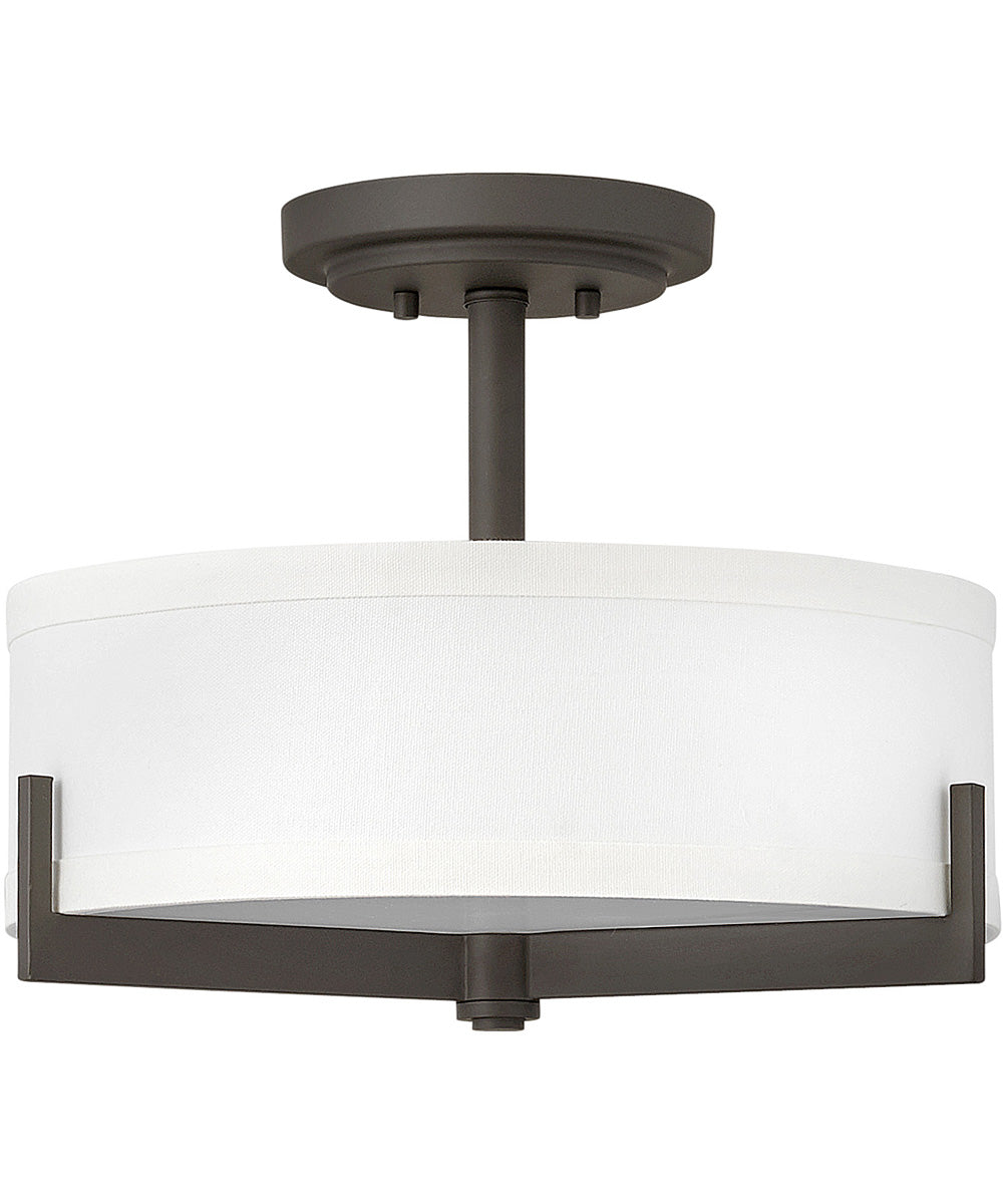 Hayes 3-Light Medium Semi-Flush Mount in Oil Rubbed Bronze