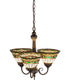 20"W Tiffany Roman 3 Light Chandelier