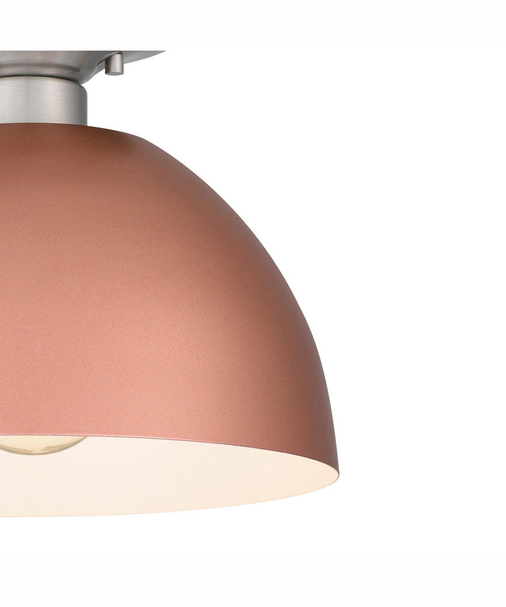 Quoizel Semi-Flush Mount Small 1-light Semi Flush Mount Matte Rose Gold