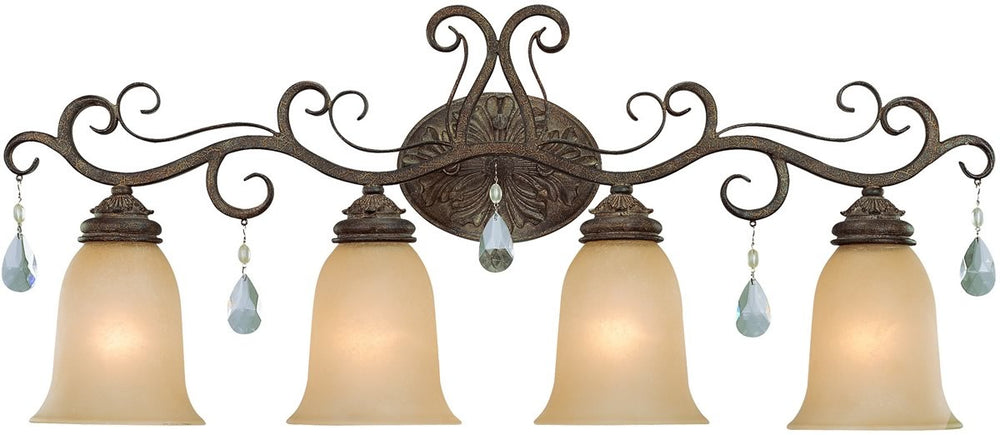 32"W Englewood 4-Light Bath Vanity Light French Roast