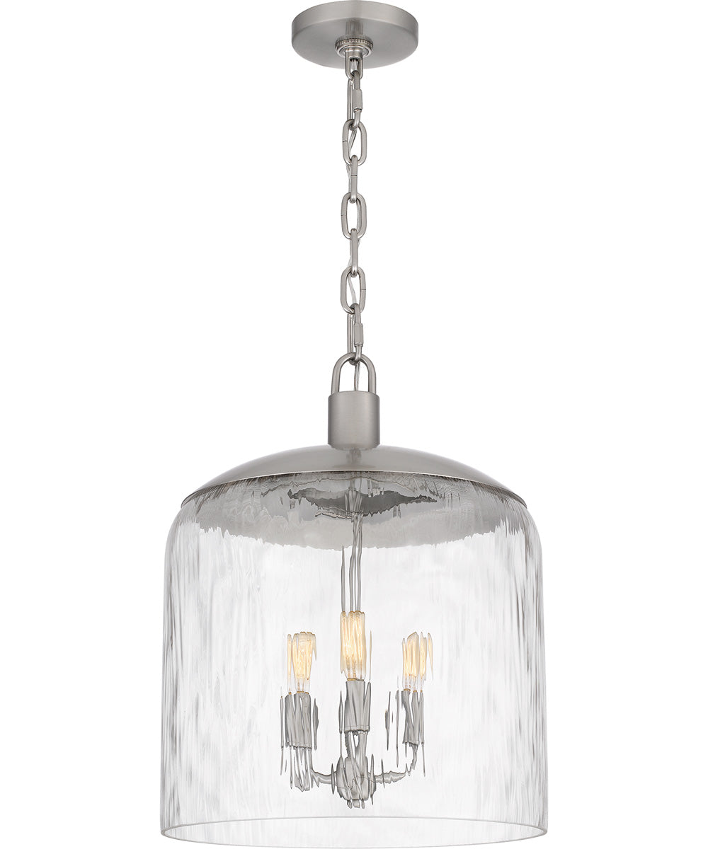 Quoizel Pendant 3-light Pendant Brushed Nickel