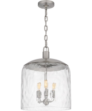 Quoizel Pendant 3-light Pendant Brushed Nickel