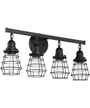 Thatcher 4-Light Bath Vanity Light Flat Black