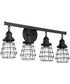 Thatcher 4-Light Bath Vanity Light Flat Black
