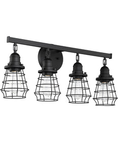 Thatcher 4-Light Bath Vanity Light Flat Black