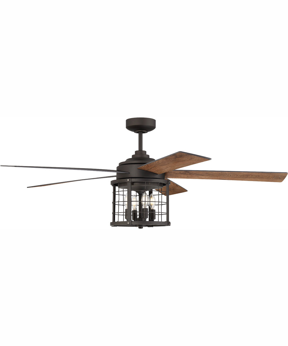 56" Nicolas 4-Light Ceiling Fan Espresso