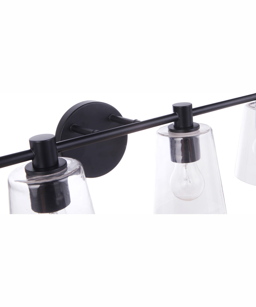 Emilio 5-Light Vanity Flat Black