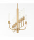 Sheridan 8-light Chandelier Aged Brass