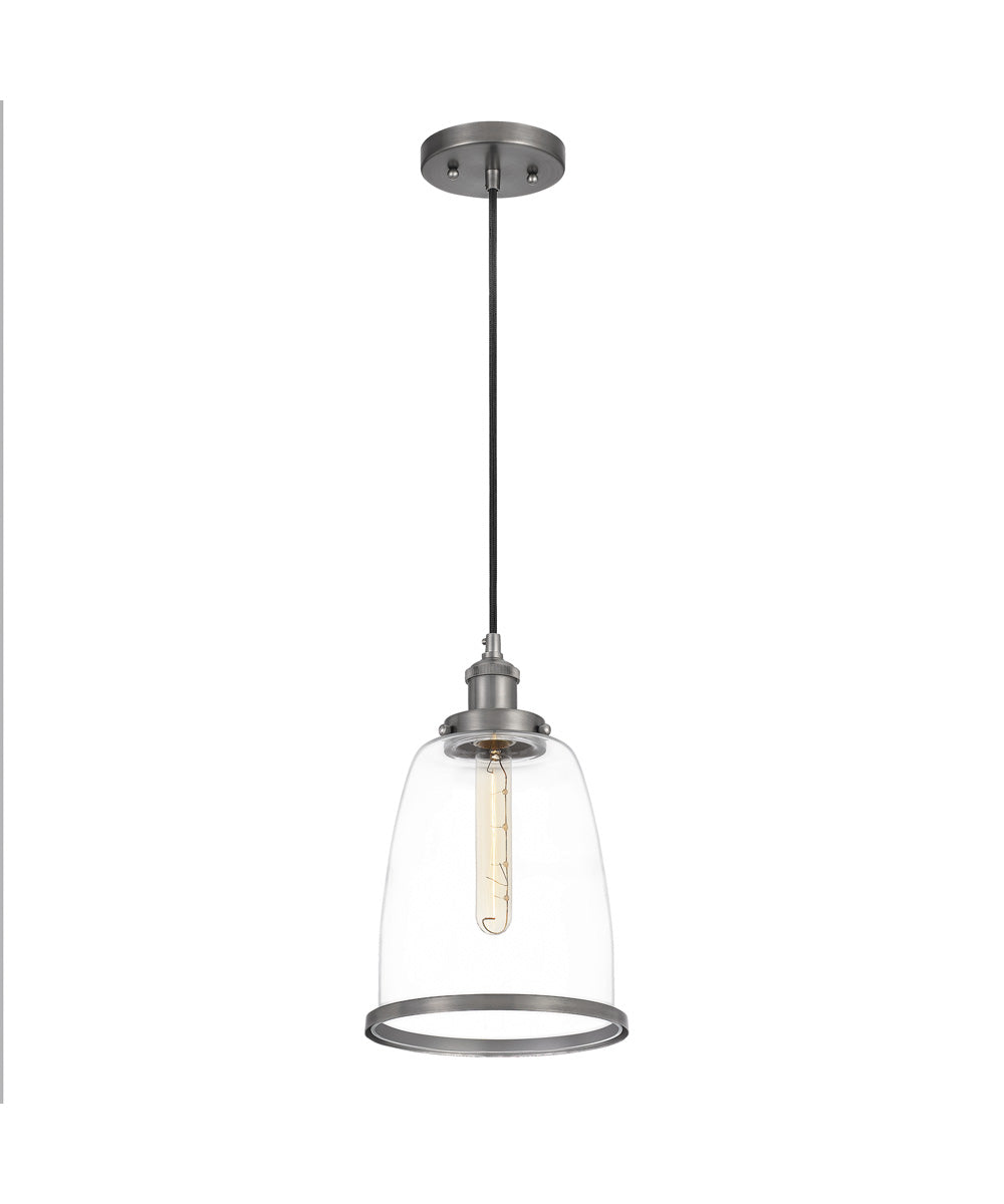 Leo Small 1-light Mini Pendant Antique Nickel