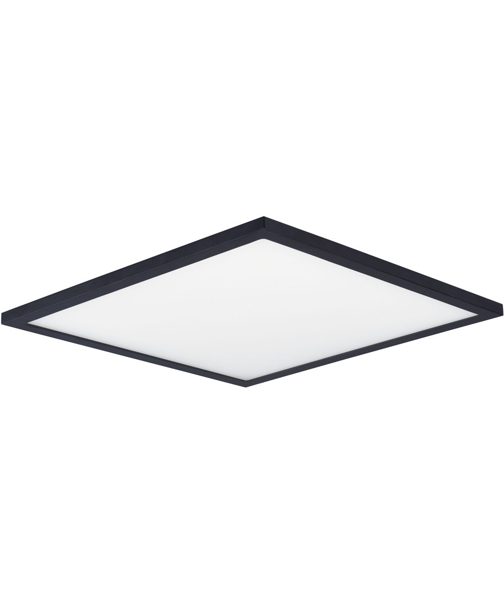 Wafer 15 inch SQ LED Surface Mount 3000K Black