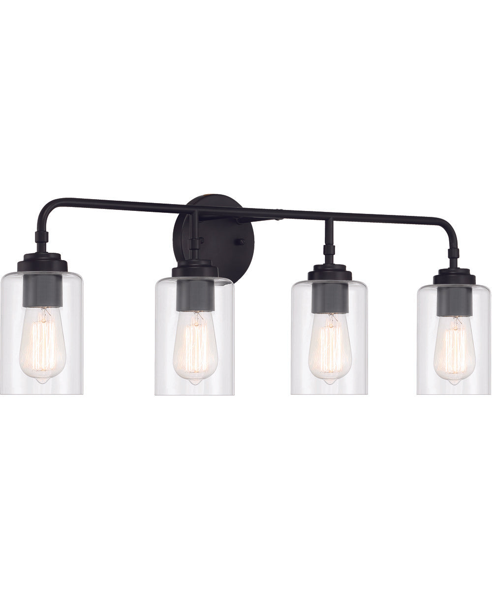 Stowe 4-Light Vanity Flat Black