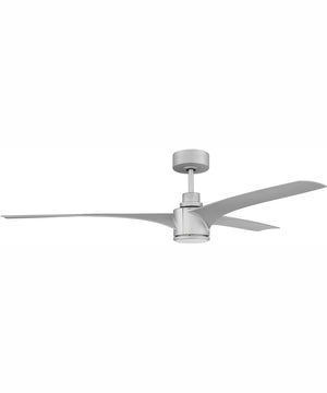 60" Phoebe 1-Light Indoor/Outdoor Ceiling Fan Painted Nickel