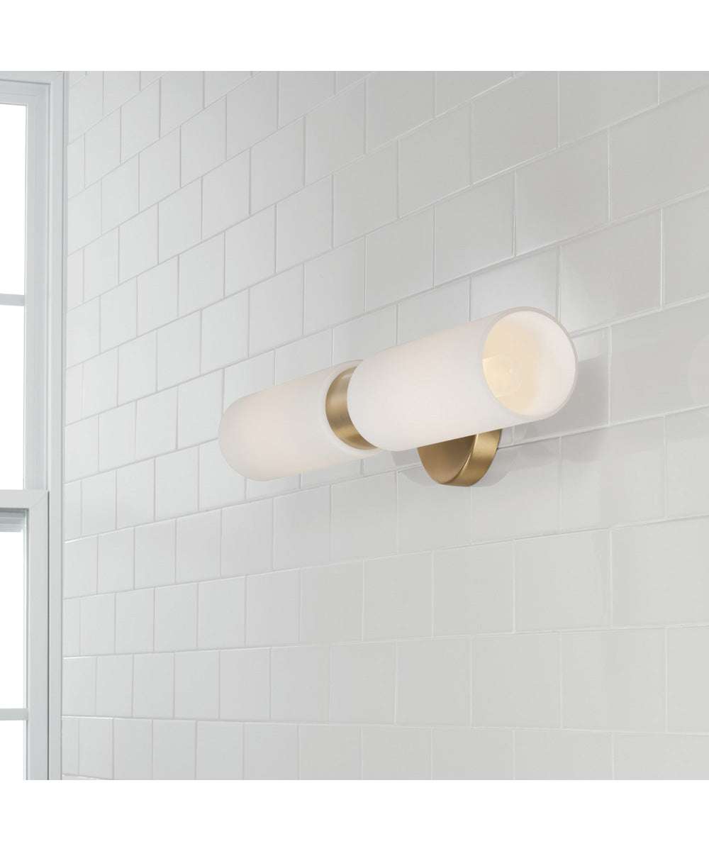 Theo 2-Light Sconce Aged Brass