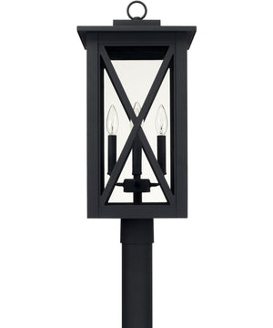 Avondale 4-Light Outdoor Post Mount In Black With Clear Glass