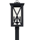 Avondale 4-Light Outdoor Post Mount Rain or Shine - Black with Clear Glass