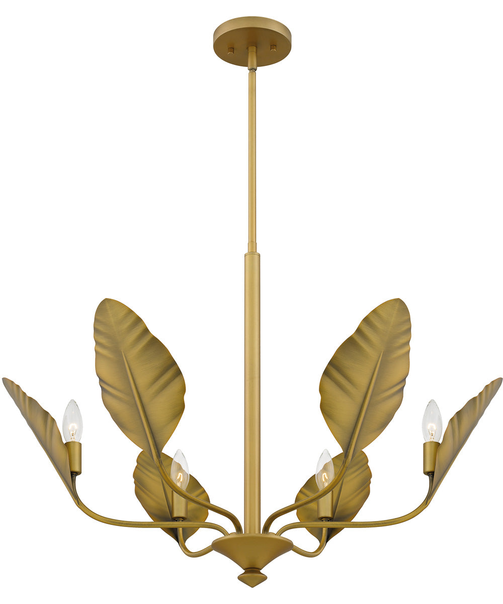 Bayley 6-light Chandelier Aged Brass