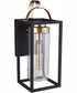Neo 1-Light Outdoor Wall Lantern Midnight Satin Brass